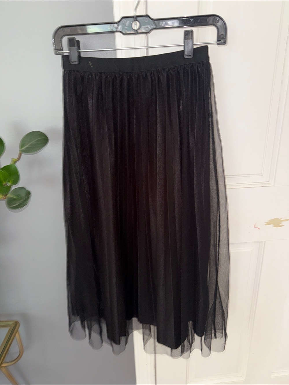 Black Pleated Midi Skirt - Classic Women's Skirt